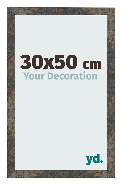Cornice 30x50 cm Metallo Ossidato MDF Bologna Davanti Dimensione | Yourdecoration.it