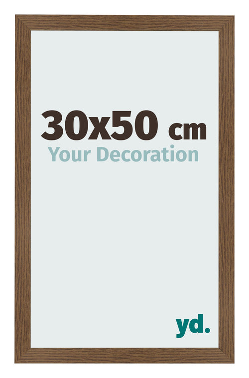 Cornice 30x50 cm Rovere Rustico MDF Bologna Davanti Dimensione | Yourdecoration.it