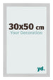 Cornice 30x50cm Acciaio Inox MDF Bologna Davanti Dimensione | Yourdecoration.it