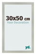 Cornice 30x50cm Argento Opaco MDF Bologna Davanti Dimensione | Yourdecoration.it