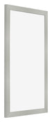 Cornice 30x50cm Argento Opaco MDF Bologna Davanti Obliquo | Yourdecoration.it