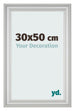 Cornice 30x50cm Argento Opaco MDF Lazio Davanti Dimensione | Yourdecoration.it