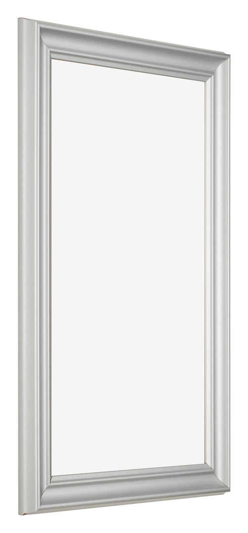 Cornice 30x50cm Argento Opaco MDF Lazio Davanti Obliquo | Yourdecoration.it