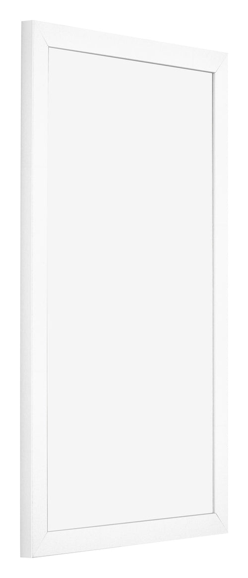 Cornice 30x50cm Bianco Opaco MDF Bologna Davanti Obliquo | Yourdecoration.it