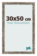Cornice 30x50cm Blu Oro Fondente MDF Bologna Davanti Dimensione | Yourdecoration.it
