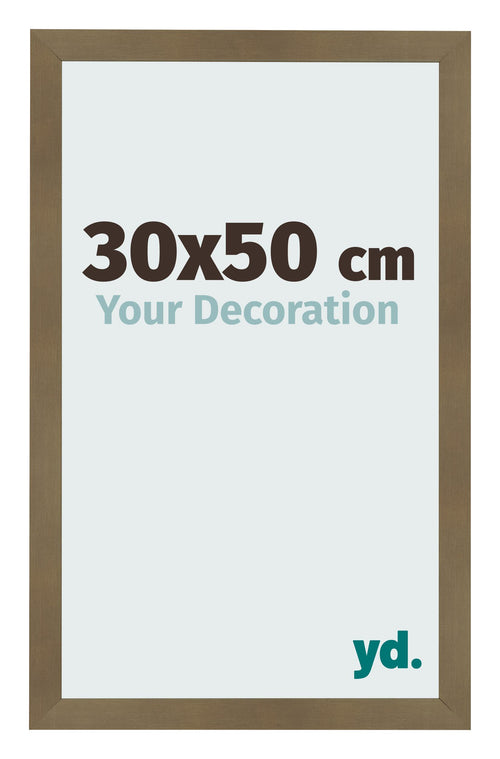 Cornice 30x50cm Bronzo Decorativo MDF Bologna Davanti Dimensione | Yourdecoration.it