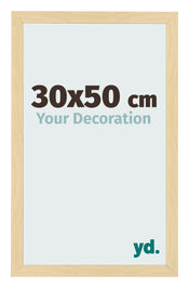 Cornice 30x50cm Faggio Decorativo MDF Bologna Davanti Dimensione | Yourdecoration.it