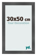 Cornice 30x50cm Nero Argento Lucido MDF Pisa Davanti Dimensione | Yourdecoration.it