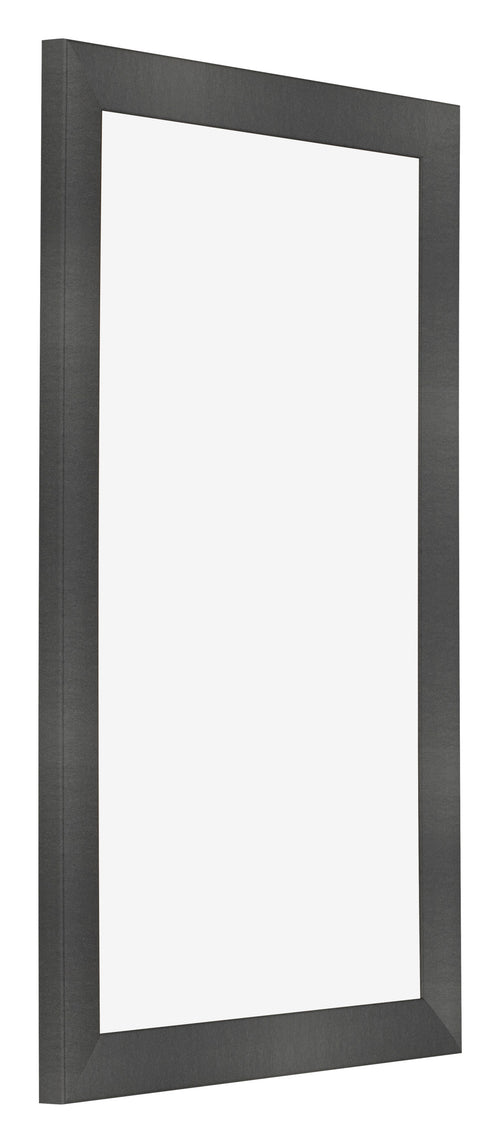Cornice 30x50cm Nero Argento Lucido MDF Pisa Davanti Obliquo | Yourdecoration.it