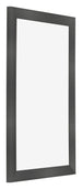 Cornice 30x50cm Nero Argento Lucido MDF Pisa Davanti Obliquo | Yourdecoration.it