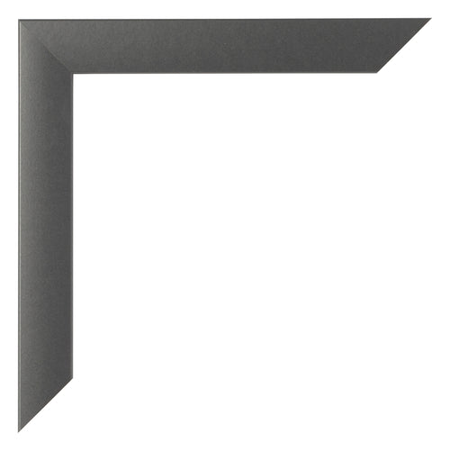 Cornice 30x50cm Nero Argento Lucido MDF Pisa Dettaglio Angolo | Yourdecoration.it