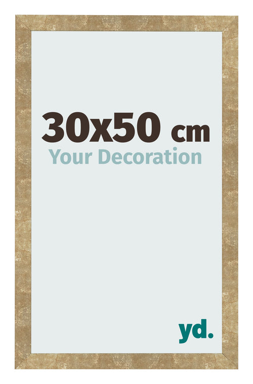 Cornice 30x50cm Oro Antico MDF Bologna Davanti Dimensione | Yourdecoration.it