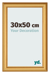 Cornice 30x50cm Oro Opaco MDF Lazio Davanti Dimensione | Yourdecoration.it