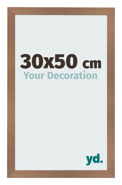 Cornice 30x50cm Rame Decorativo MDF Bologna Davanti Dimensione | Yourdecoration.it