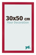 Cornice 30x50cm Rosso MDF Bologna Davanti Dimensione | Yourdecoration.it
