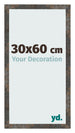 Cornice 30x60 cm Metallo Ossidato MDF Bologna Davanti Dimensione | Yourdecoration.it
