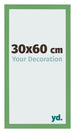 Cornice 30x60 cm Verde MDF Bologna Davanti Dimensione | Yourdecoration.it