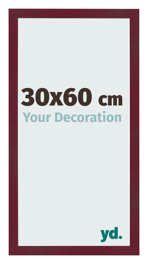 Cornice 30x60 cm Vino Rosso Spazzato MDF Bologna Davanti Dimensione | Yourdecoration.it