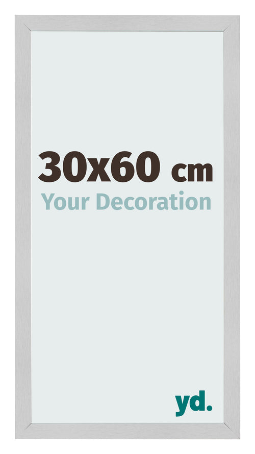 Cornice 30x60cm Acciaio Inox MDF Bologna Davanti Dimensione | Yourdecoration.it