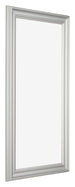 Cornice 30x60cm Argento Opaco MDF Lazio Davanti Obliquo | Yourdecoration.it