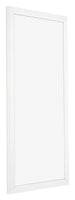 Cornice 30x60cm Bianco Lucente MDF Bologna Davanti Obliquo | Yourdecoration.it