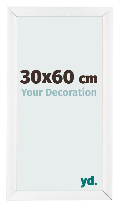 Cornice 30x60cm Bianco Vintage MDF Pisa Davanti Dimensione | Yourdecoration.it