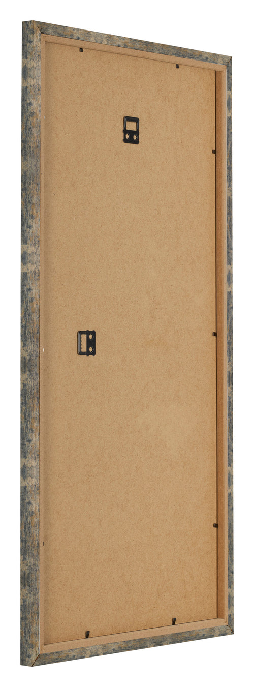 Cornice 30x60cm Blu Oro Fondente MDF Bologna Retro Obliquo | Yourdecoration.it