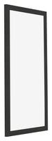 Cornice 30x60cm Grana Di Legno Nero MDF Bologna Davanti Obliquo | Yourdecoration.it