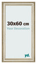 Cornice 30x60cm Lucentezza Metallica MDF Lazio Davanti Dimensione | Yourdecoration.it