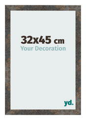 Cornice 32x45 cm Metallo Ossidato MDF Bologna Davanti Dimensione | Yourdecoration.it