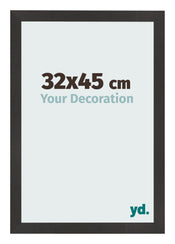 Cornice 32x45 cm Nero Opaco MDF Bologna Davanti Dimensione | Yourdecoration.it