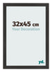 Cornice 32x45 cm Nero Opaco MDF Bologna Davanti Dimensione | Yourdecoration.it