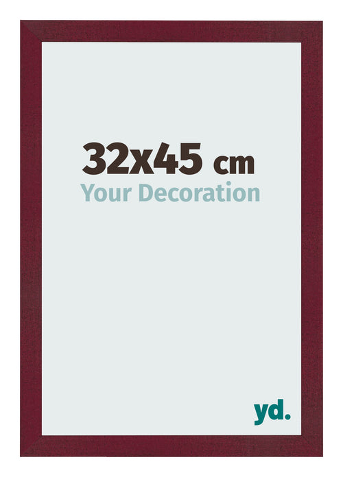 Cornice 32x45 cm Vino Rosso Spazzato MDF Bologna Davanti Dimensione | Yourdecoration.it