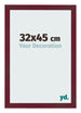 Cornice 32x45 cm Vino Rosso Spazzato MDF Bologna Davanti Dimensione | Yourdecoration.it