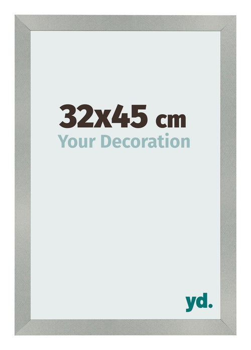 Cornice 32x45cm Alluminio Spazzolato MDF Bologna Davanti Dimensione | Yourdecoration.it