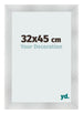 Cornice 32x45cm Alluminio Spazzolato MDF Pisa Davanti Dimensione | Yourdecoration.it
