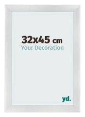 Cornice 32x45cm Argento Nero Spazzato MDF Pisa Davanti Dimensione | Yourdecoration.it