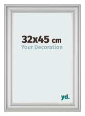 Cornice 32x45cm Argento Opaco MDF Lazio Davanti Dimensione | Yourdecoration.it