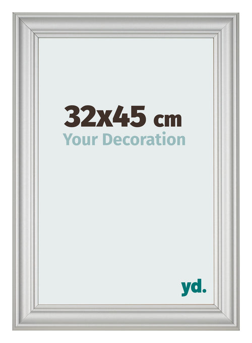 Cornice 32x45cm Argento Opaco MDF Lazio Davanti Dimensione | Yourdecoration.it