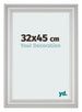 Cornice 32x45cm Argento Opaco MDF Lazio Davanti Dimensione | Yourdecoration.it