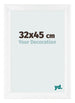 Cornice 32x45cm Bianco Vintage MDF Pisa Davanti Dimensione | Yourdecoration.it
