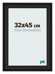 Cornice 32x45cm Grana Di Legno Nero MDF Lazio Davanti Dimensione | Yourdecoration.it