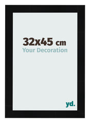 Cornice 32x45cm Nero Argento Lucido MDF Pisa Davanti Dimensione | Yourdecoration.it