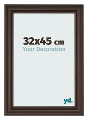Cornice 32x45cm Quercia Scura MDF Lazio Davanti Dimensione | Yourdecoration.it