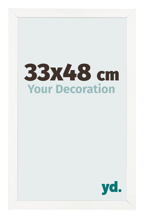 Cornice 33x48 cm Bianco Lucente MDF Bologna Davanti Dimensione | Yourdecoration.it