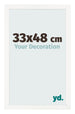 Cornice 33x48 cm Bianco Lucente MDF Bologna Davanti Dimensione | Yourdecoration.it