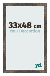 Cornice 33x48 cm Metallo Ossidato MDF Bologna Davanti Dimensione | Yourdecoration.it
