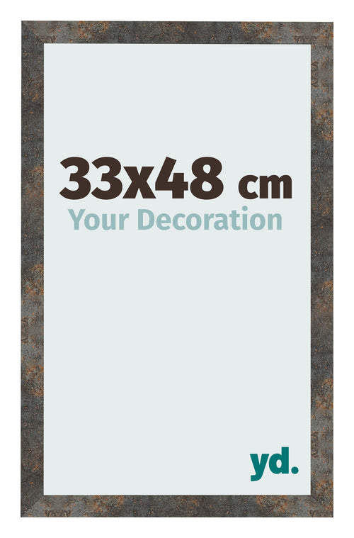 Cornice 33x48 cm Metallo Ossidato MDF Bologna Davanti Dimensione | Yourdecoration.it