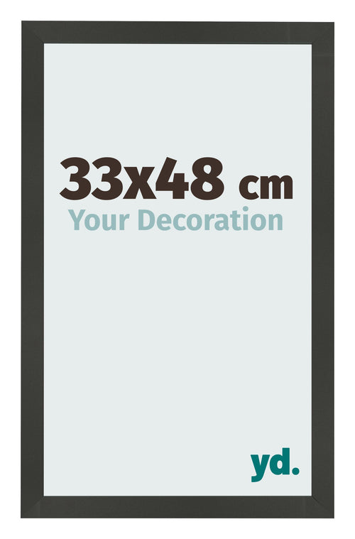 Cornice 33x48cm Antracite MDF Bologna Davanti Dimensione | Yourdecoration.it