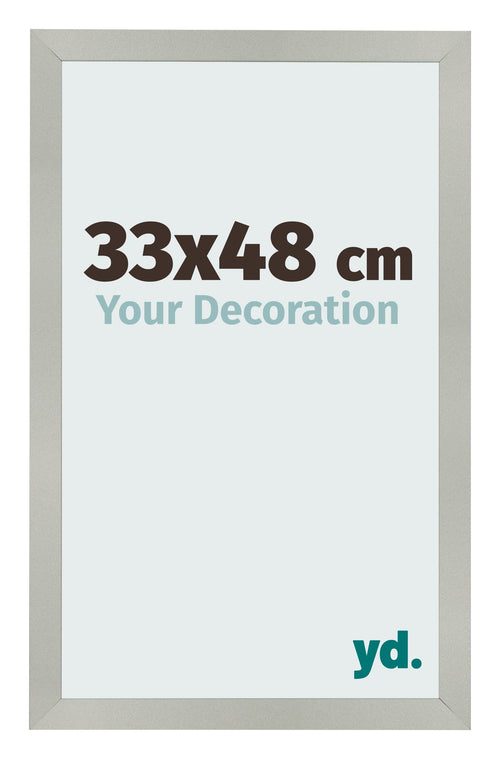 Cornice 33x48cm Argento Opaco MDF Bologna Davanti Dimensione | Yourdecoration.it